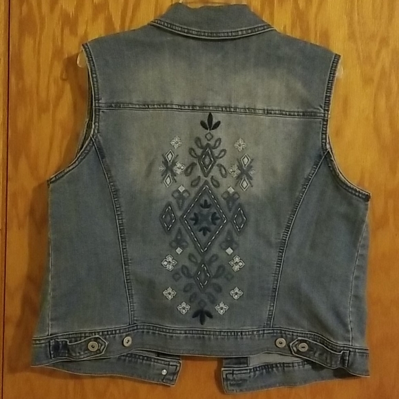 Style & Co. Jackets & Blazers - Jeans Vest